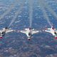 Illustration for article titled Watch The Thunderbirds Gas Up From A KC-135 On Their Way To Florida For the Daytona 500